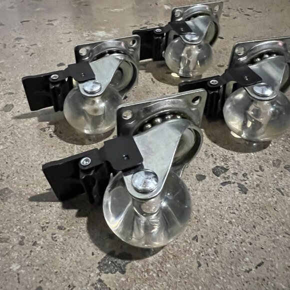 16 Mini Caster Wheels (Four 4-Wheel Sets) - Picture 1 of 7